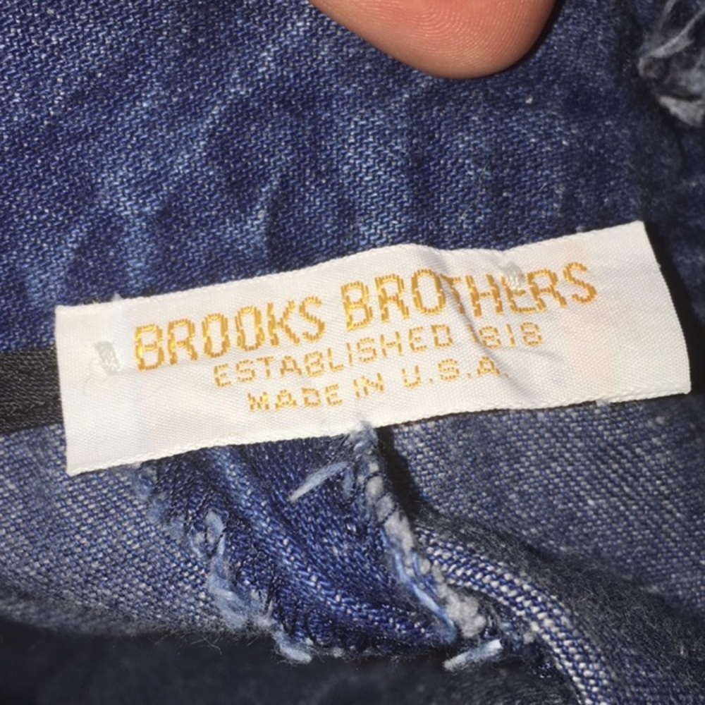 Brooks Brothers Vintage Pleated denim skirt. - Picture 6 of 6